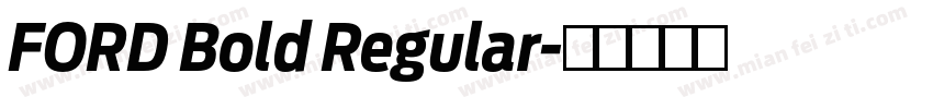 FORD Bold Regular字体转换